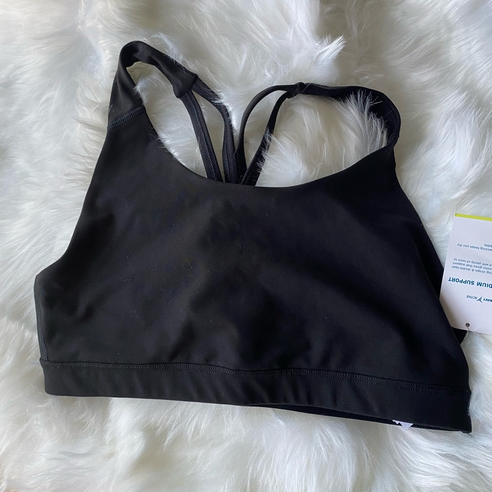 Black Razorback Sports Bra